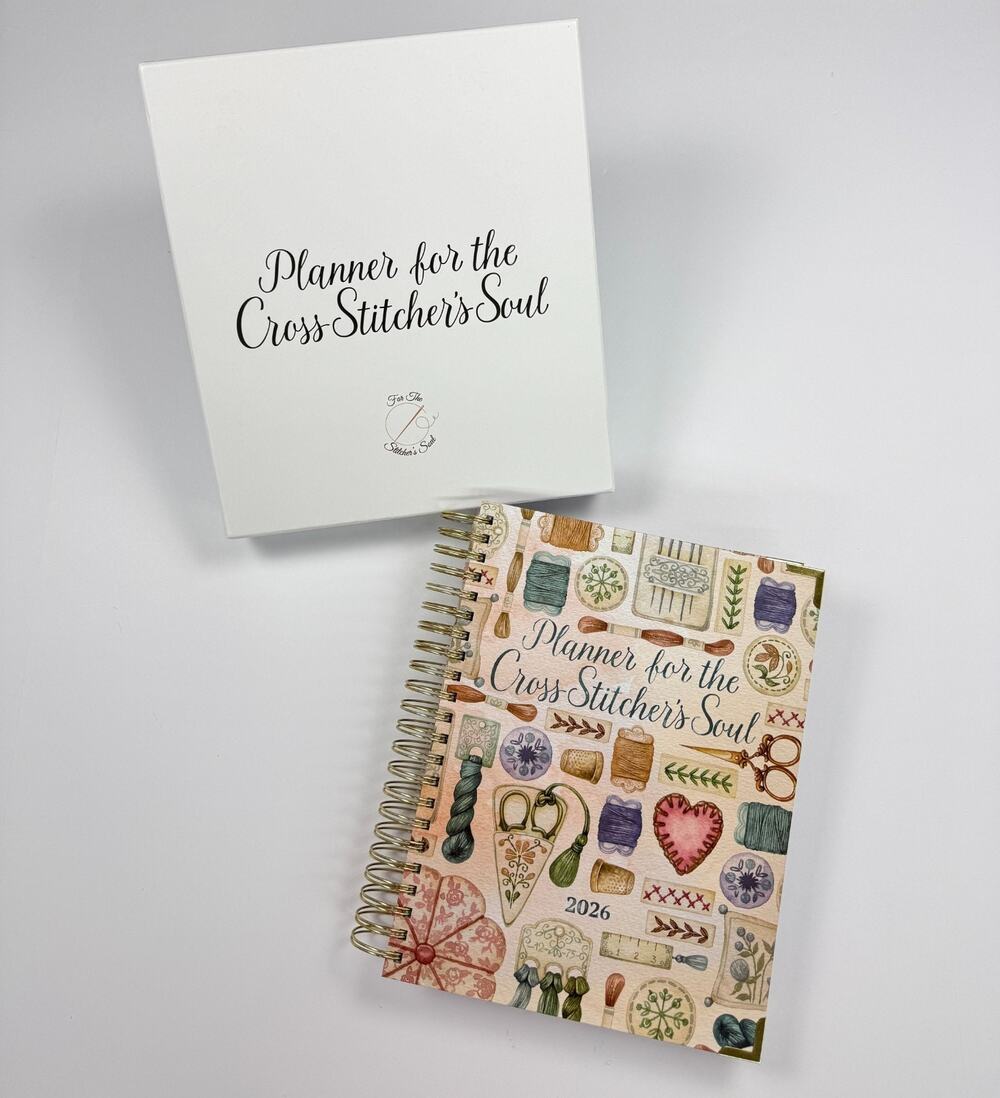 Planner for the Cross Stitcher's Soul 2026 Spiral Bound NIB Damaged Box